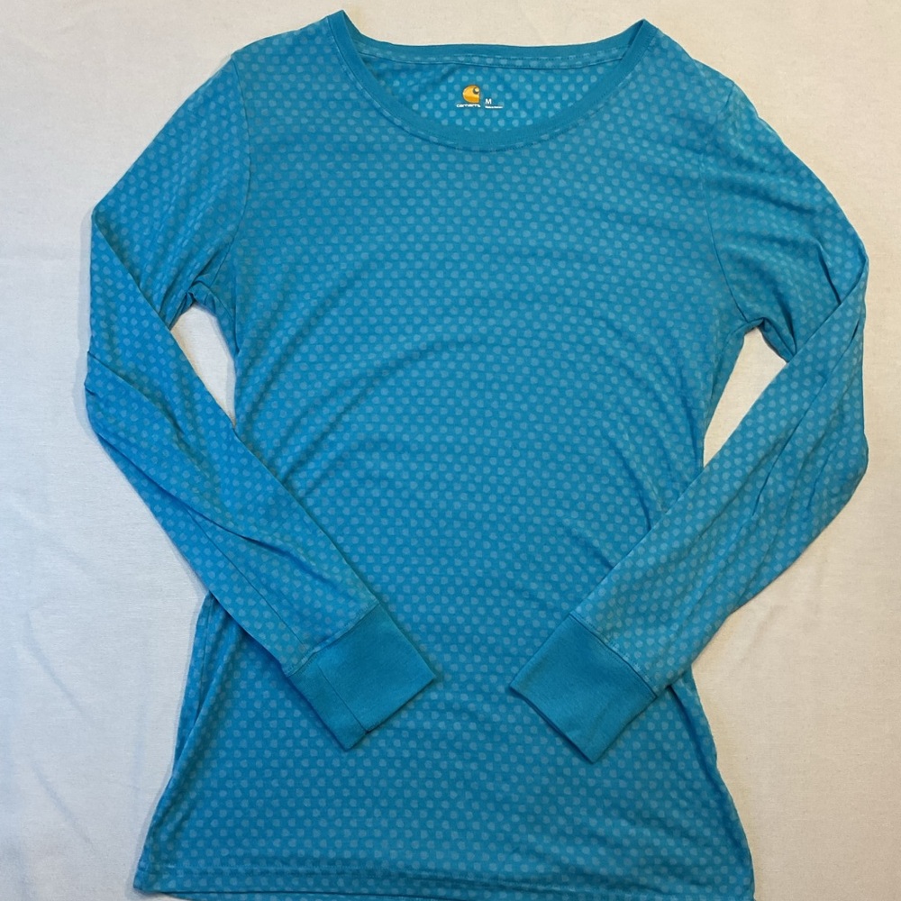 Carhartt Women's Lightweight Long sleeve Blue Pullover, Size M‎ Outdoor Activity